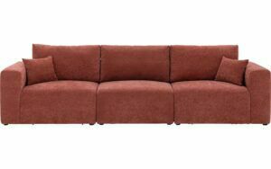 Afbeelding van een Goossens Bank Mika rood, stof, 3-zits,