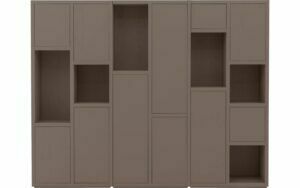 Afbeelding van een Goossens Wandmeubel Granada, 11 deuren 6 open vakken