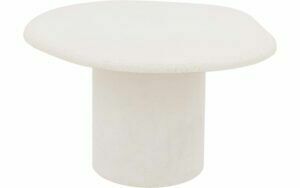 Afbeelding van een Goossens Salontafel Stone organisch, beton wit, urban industrieel, 70 x 40 x 60 cm
