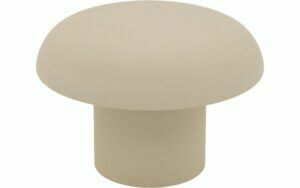 Afbeelding van een Goossens Salontafel Mushroom rond, leefbeton beige, urban industrieel, 60 x 40 x 60 cm