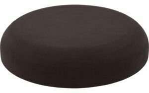 Afbeelding van een Goossens Salontafel Mushroom rond, leefbeton bruin, urban industrieel, 100 x 30 x 100 cm