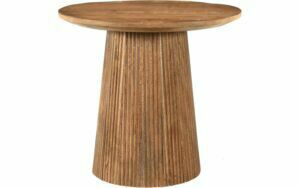 Afbeelding van een Goossens Salontafel Zaro rond, hout mango bruin,, 50 x 46 x 50 cm
