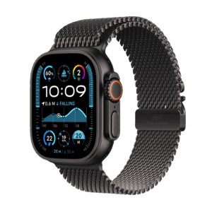 Afbeelding van een Apple Watch Ultra 2 GPs + Cellular 49mm Black Titanium Milanese Loop Medium Smartwatch