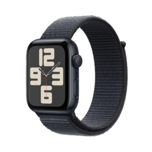Afbeelding van een Apple Watch Se GPs 44mm Ink Sport Loop Smartwatch Midnight Aluminium