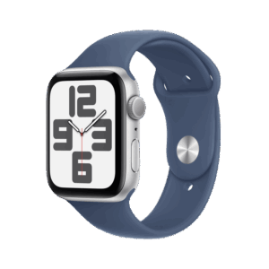 Afbeelding van een Apple Watch Se GPs 44mm Denim Sport Band S/m Smartwatch Silver Aluminium