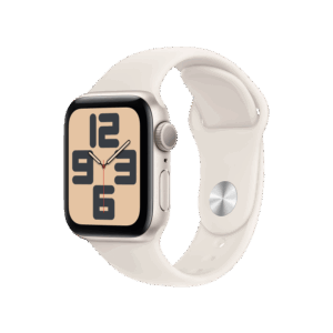Afbeelding van een Apple Watch Se GPs 40mm Starlight Sport Band M/l Smartwatch Aluminium