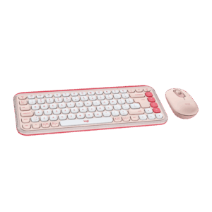 Afbeelding van een Logitech Pop Icon Combo Draadloos Toetsenbord En Muis Roze