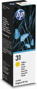 Afbeelding van een HP 31 Geel Inktfles 70 Ml