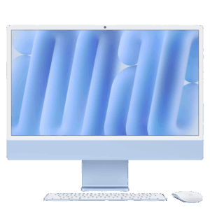 Afbeelding van een Apple Imac 24-inch Blauw (m4) - 8-core Cpu GPu 16gb 256gb All-in-one-pc