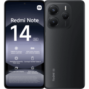 Afbeelding van een Xiaomi Redmi Note 14 - 5g 256gb Midnight Zwart 256 Gb