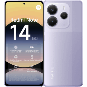 Afbeelding van een Xiaomi Redmi Note 14 - 5g 256gb Lavender Paars 256 Gb