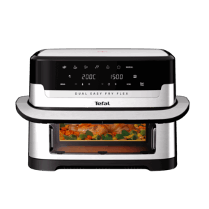 Afbeelding van een Tefal Ey922d Dual Easy Fry Flex Air Fryer Rvs