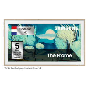 Afbeelding van een Samsung 43" The Frame Ls03fa Incl. Teak Bezel (2025)