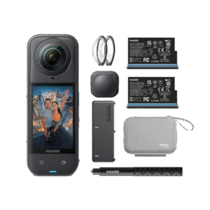 Afbeelding van een Insta360 Insta360 X5 Essentials Bundle Action Cam Zwart