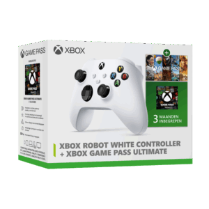 Afbeelding van een Microsoft Xbox Wireless Controller + Game Pass Ultimate Online 3 Maanden Series Wit