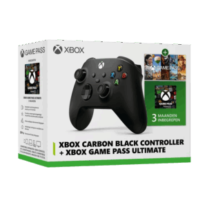 Afbeelding van een Microsoft Xbox Wireless Controller + Game Pass Ultimate Online 3 Maanden Series Zwart