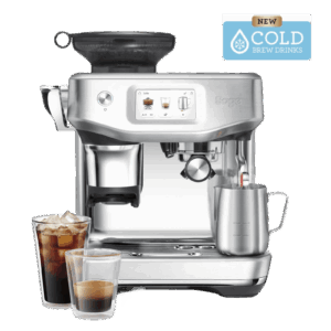 Afbeelding van een Sage The Barista Touch Impress Cold Pistonmachine Brushed Stainless Steel