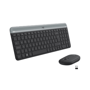 Afbeelding van een Logitech Mk470 Slim Combo Grijs
