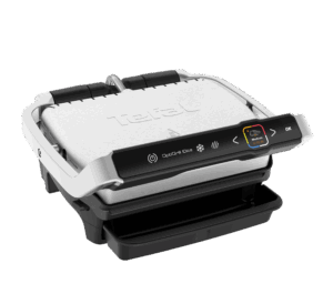 Afbeelding van een Tefal Gc750d Optigrill Elite Contactgrill Zilver