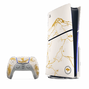 Afbeelding van een Sony Playstation®5-console – Ghost Of Yōtei™ Gold Limited Edition-bundel 1 Tb