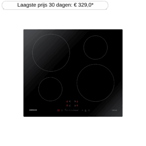 Afbeelding van een Samsung Nz64m3707ak/ur Kookplaat - Inbouw Inductie 2-fasen (perilex) Breedte 59 Cm
