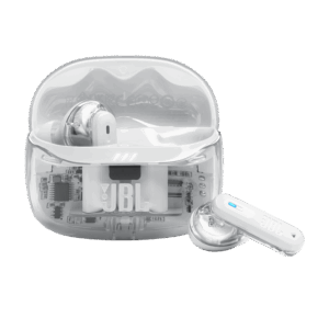 Afbeelding van een JBL Tune Beam 2 - Ghost Edition White (jbltbeam2 Gwht) Oordopjes Wit