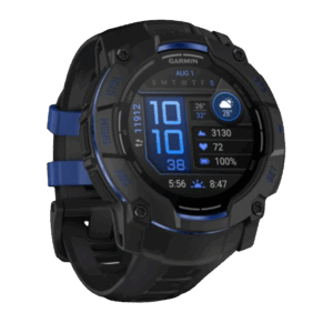 Afbeelding van een Garmin Instinct 3 50mm Amoled Zwart/blauw Smartwatch Zwart