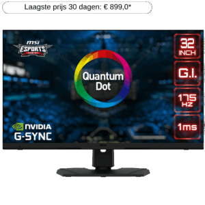 Afbeelding van een MSI Optix Mpg321qrf - 32 Inch 2560 X 1440 (quad Hd) 1 Ms 175 Hz