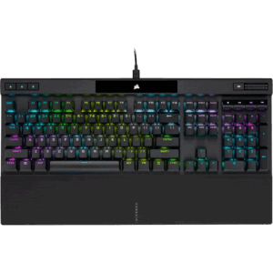 Afbeelding van een Corsair Corsair K70 Rgb Pro - Optisch-mechanisch Gaming Toetsenbord Us Qwerty Backlit Led Opx Zwarte Pbt Keycaps Zwart