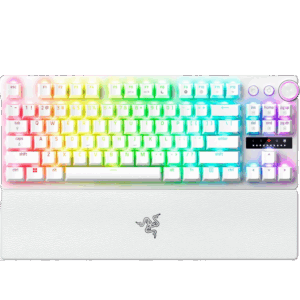 Afbeelding van een Razer Huntsman V3 Pro Tenkeyless Bedraad Gamingtoetsenbord Wit