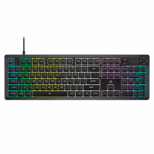 Afbeelding van een Corsair K55 Core Rgb Qwerty Bedraad Gamingtoetsenbord Zwart