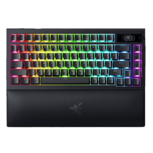 Afbeelding van een Razer Blackwidow V4 Pro 75% Us Layout Hot Swappable Draadloos Gamingtoetsenbord Zwart