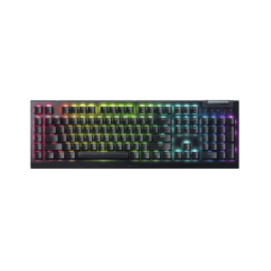 Afbeelding van een Razer Blackwidow V4 X Yellow Switch Qwerty Mechanical Bedraad Gamingtoetsenbord Zwart