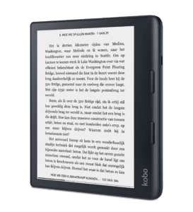 Afbeelding van een Kobo Sage Zwart - 8 Inch 32 Gb (ongeveer 24.000 E-books) Spatwaterbestendig