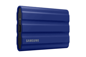 Afbeelding van een Samsung T7 Shield 1tb Usb 3.2 Gen 2 (10gbps Type-c) Externe Solid State Drive (portable Ssd) Blauw (mu-pe1t0r)