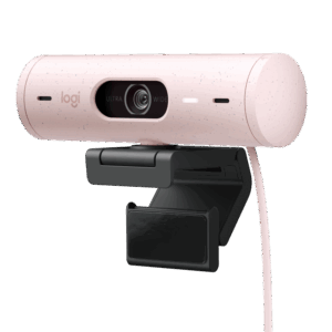 Afbeelding van een Logitech Brio 500 Roze Webcam