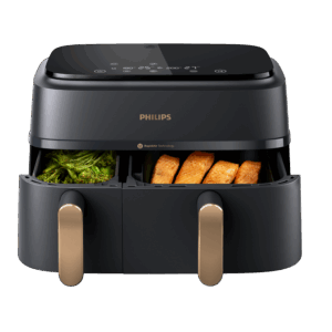Afbeelding van een Philips 3000 Series Dual Basket Airfryer Na352/00 Zwart