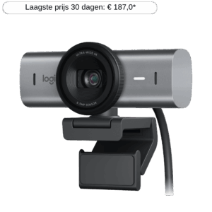 Afbeelding van een Logitech Mx Brio Zwart Webcam