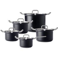 Afbeelding van een BK-Q-Linair Master Glas Black Pannenset 5-delig