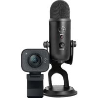 Afbeelding van een StreamCam + Blue Yeti