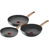 Afbeelding van een Tefal Renew Keramische koekenpannenset 24 + 28 cm + Wokpan 28 cm