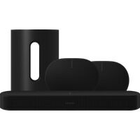 Afbeelding van een Sonos Beam Gen2 Zwart + 2x Era 300 Zwart  + Sub Mini Zwart