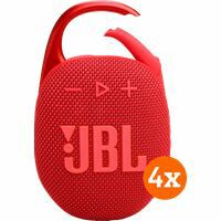 Afbeelding van een JBL Clip 5 Rood 4-pack
