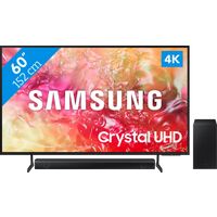 Afbeelding van een Samsung Crystal UHD 60DU7100 (2024) + Soundbar