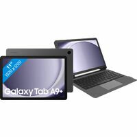 Afbeelding van een Samsung Galaxy Tab A9 Plus 11 inch 128GB Wifi 5G Grijs + BlueBuilt Toetsenbord Hoes QWERTY