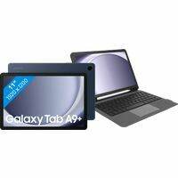Afbeelding van een Samsung Galaxy Tab A9 Plus 11 inch 64GB Wifi Blauw + BlueBuilt Toetsenbord Hoes QWERTY