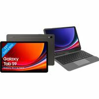 Afbeelding van een Samsung Galaxy Tab S9 11 inch 128 GB Wifi Zwart + BlueBuilt Toetsenbord Hoes QWERTY