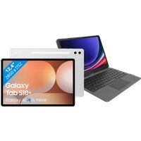 Afbeelding van een Samsung Galaxy Tab S10 Plus 12,4 inch 512GB Wifi Zilver +BlueBuilt Toetsenbord Hoes QWERTY