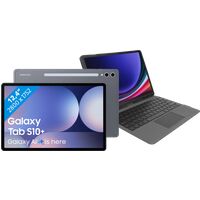 Afbeelding van een Samsung Galaxy Tab S10 Plus 12,4 inch 256GB Wifi Grijs + BlueBuilt Toetsenbord Hoes QWERTY