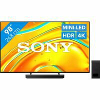 Afbeelding van een Sony Bravia 5 98" XR Mini-led (2025) + Sony Bravia Theatre Bar 6 Zwart